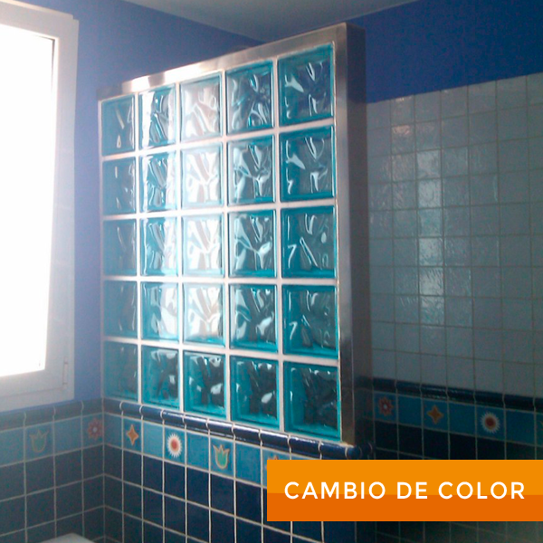 Cambio de color de un baño