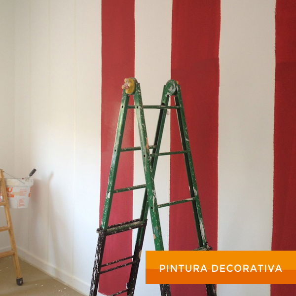 Pintura decorativa en ático